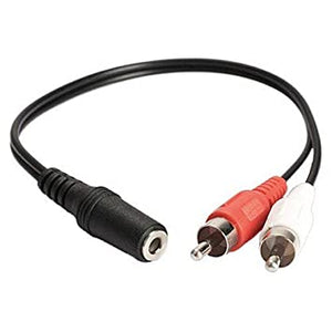 Extension y 2 plug rca a 1 jack rca