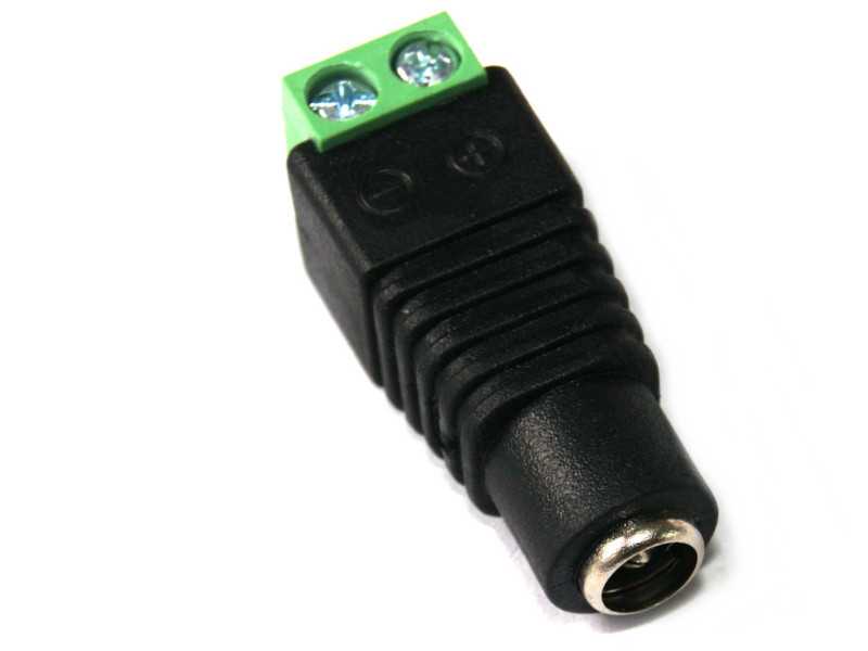 Adaptador jack invertido 2.1 mm a 2 terminales – Electrónica Pura