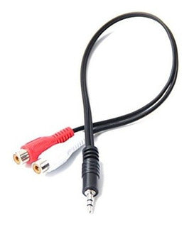 Cable plug 3.5mm a 2 jack rca